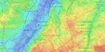 Bruksela mapy topograficznej