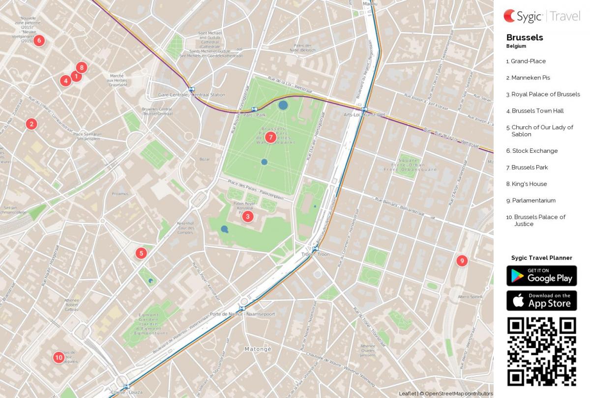 Bruksela park mapa
