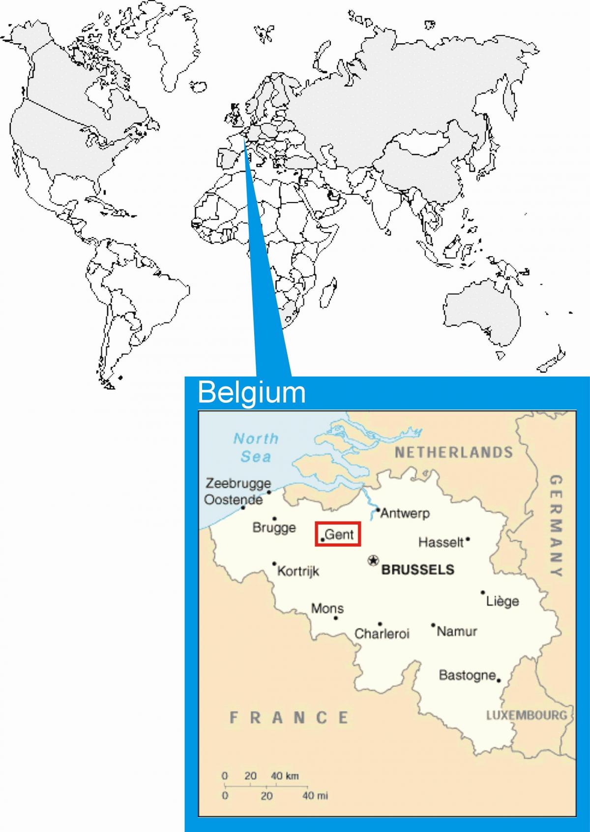 Bruksela mapie świata