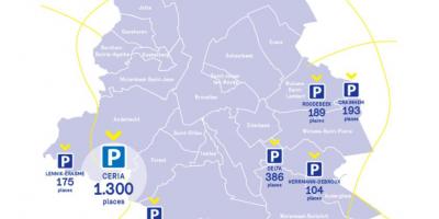 Mapa PF Brukseli parking