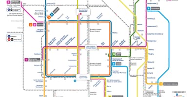 PDF-karty Brukseli pociąg
